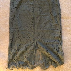 Lace MIDI Pencil Skirt